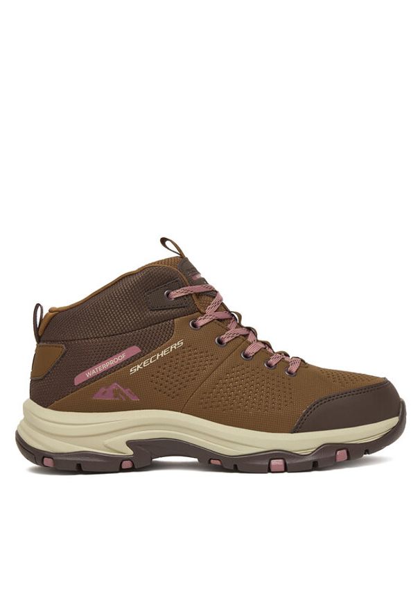 skechers - Skechers Trekkingi Trego 180005/BRMT Brązowy. Kolor: brązowy. Materiał: skóra
