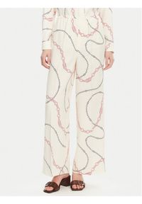 TOMMY HILFIGER - Tommy Hilfiger Spodnie materiałowe Soft Viscose Woven Pants WW0WW44542 Biały Relaxed Fit. Kolor: biały. Materiał: syntetyk