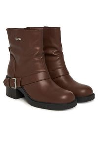 Guess Botki FLFIJI ELE10 Brązowy. Kolor: brązowy. Materiał: skóra #5