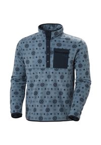 Polar z nadrukiem Helly Hansen Maridalen. Kolor: niebieski. Materiał: polar. Wzór: nadruk. Sport: turystyka piesza