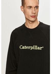 CATerpillar - Caterpillar - Bluza. Okazja: na co dzień. Kolor: czarny. Długość rękawa: raglanowy rękaw. Wzór: nadruk. Styl: casual #4