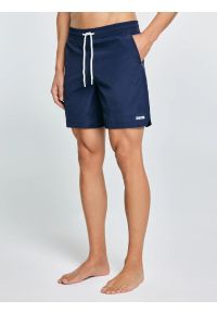 Big-Star - Szorty kąpielowe męskie granatowe Rafone 403. Kolor: niebieski. Materiał: guma #5