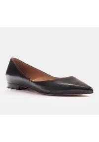 Marco Shoes Baleriny damskie z niskimi bokami czarne. Kolor: czarny
