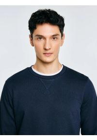 Big-Star - Bluza męska granatowa Marltones 403. Okazja: na co dzień. Kolor: niebieski. Materiał: bawełna, materiał. Styl: casual, sportowy #2