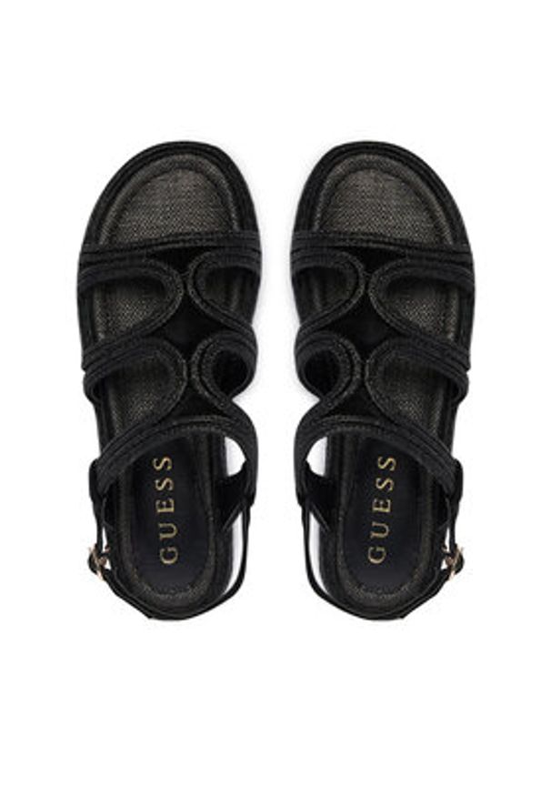 Guess Sandały FLJKLR FAB03 Czarny. Kolor: czarny. Materiał: syntetyk