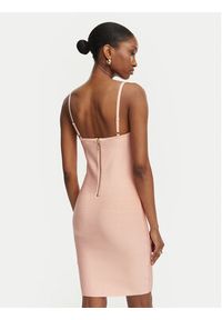 Guess Sukienka koktajlowa W6GK83 Z0686 Koralowy Slim Fit. Kolor: pomarańczowy. Materiał: wiskoza. Styl: wizytowy #5