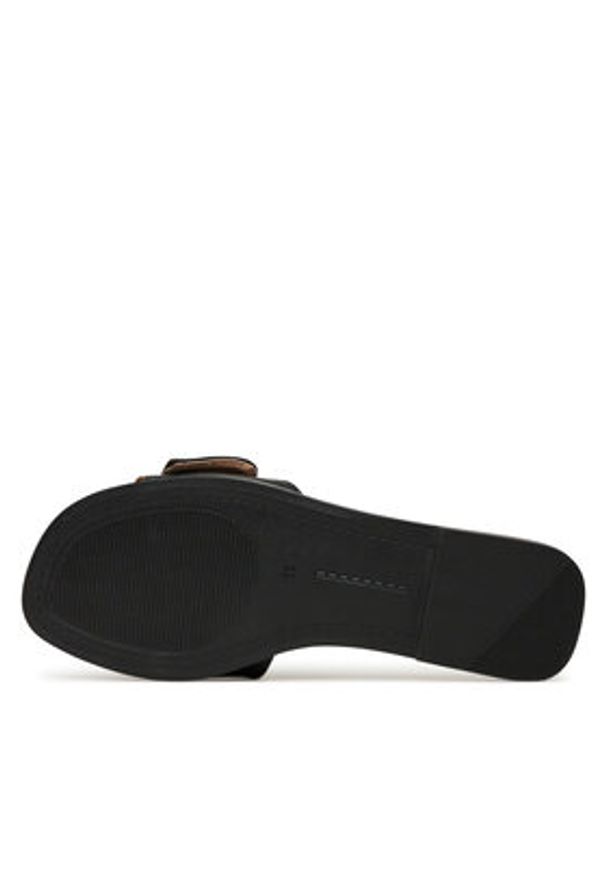 DeeZee Klapki 760-4 Czarny. Kolor: czarny. Materiał: skóra