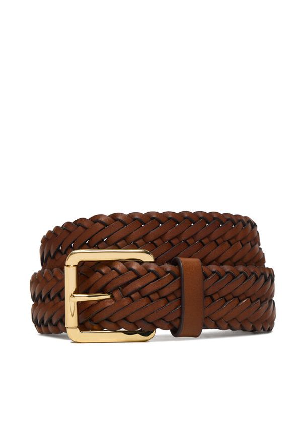 Lauren Ralph Lauren - LAUREN RALPH LAUREN Pasek 412968766002 Brązowy. Kolor: brązowy. Materiał: skóra