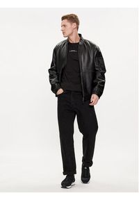 Calvin Klein T-Shirt Linear Back Logo K10K112486 Czarny Regular Fit. Kolor: czarny. Materiał: bawełna #5