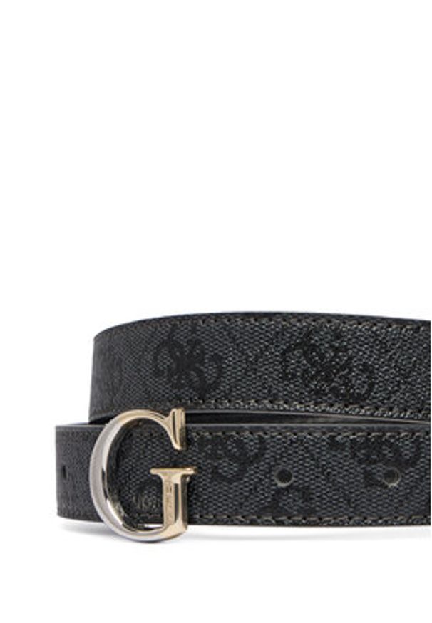 Guess Pasek Damski BW9325 P6115 Czarny. Kolor: czarny. Materiał: skóra