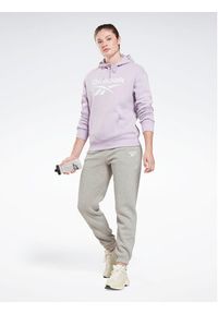 Reebok Bluza Identity Big Logo H54746 Fioletowy Loose Fit. Kolor: fioletowy. Materiał: bawełna