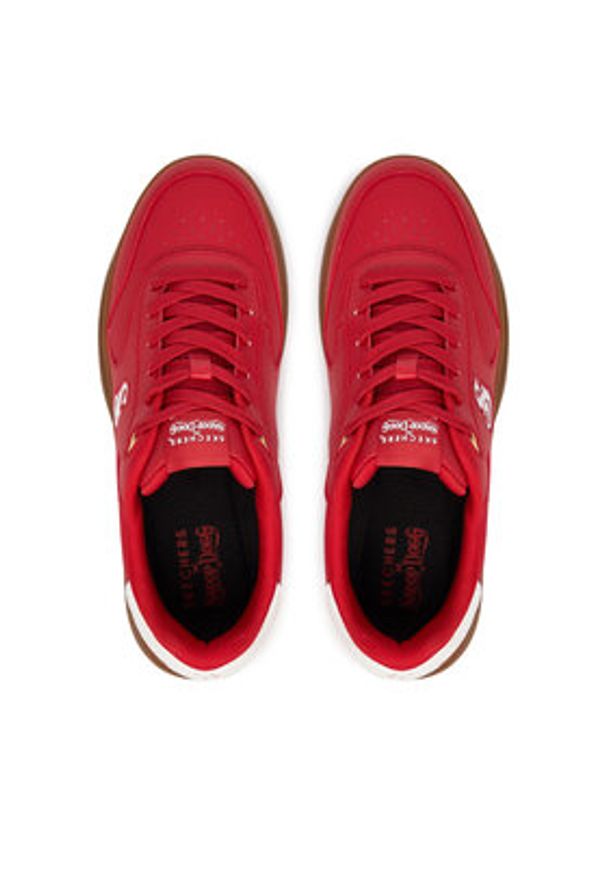 skechers - Skechers Sneakersy Snoop Dogg Courtside Urban 251200/RDW Czerwony. Kolor: czerwony. Materiał: skóra
