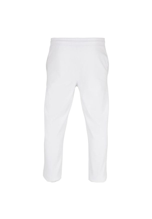 BUILD YOUR BRAND - Podstawowe Spodnie Dresowe Unisex Dla Dorosłych. Kolor: biały. Materiał: dresówka
