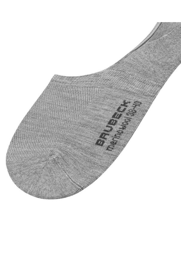 Skarpetki stopki unisex Brubeck Merino Wool. Kolor: szary. Materiał: elastan, poliamid. Sport: turystyka piesza