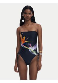 Desigual Strój kąpielowy Colibri 25SWMK10 Czarny. Kolor: czarny. Materiał: syntetyk