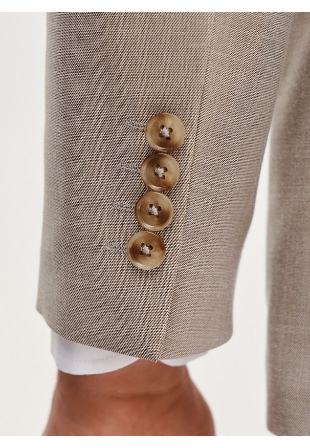 Pako Lorente - PAKO LORENTE – Marynarka garniturowa w kolorze beżowym. Kolor: beżowy. Materiał: poliester, wiskoza, elastan. Wzór: gładki
