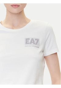 EA7 Emporio Armani T-Shirt 7W000492 AF10373 U0005 Écru Regular Fit. Materiał: bawełna