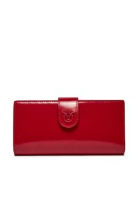 Pinko Duży Portfel Damski Horizontal Wallet . PE 24 PCPL 102841 A1EN Czerwony. Kolor: czerwony. Materiał: skóra