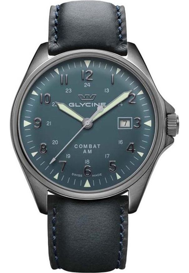 Zegarek Adriatica Zegarek męski Glycine GL0299 niebieski. Kolor: niebieski
