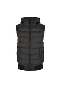 Urban Classics - Męska Kamizelka Z Kapturem. Typ kołnierza: kaptur. Kolor: czarny. Sport: turystyka piesza #1