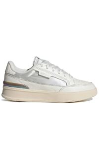 Adidas - Buty damskie adidas Aspyre JQ5584 - białe. Kolor: biały. Materiał: guma, skóra, materiał. Szerokość cholewki: normalna. Wzór: aplikacja