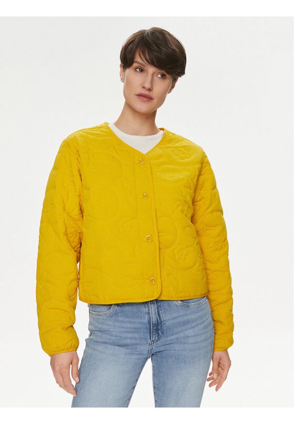 Wrangler Kurtka przejściowa 112351428 Żółty Relaxed Fit. Kolor: żółty. Materiał: lyocell