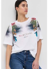 Marciano Guess t-shirt damski kolor biały. Kolor: biały. Długość rękawa: krótki rękaw. Długość: krótkie #1