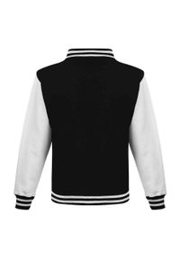 AWDIS - Kurtka Unisex Varsity Dla Dorosłych Z Polibawełny. Kolor: biały, wielokolorowy, czarny