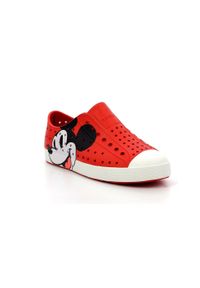 Native Shoes - Buty miejskie dziecięce NATIVE JEFFERSON PRINT JUNIOR DISNEY. Kolor: czerwony. Wzór: nadruk, motyw z bajki. Sport: turystyka piesza
