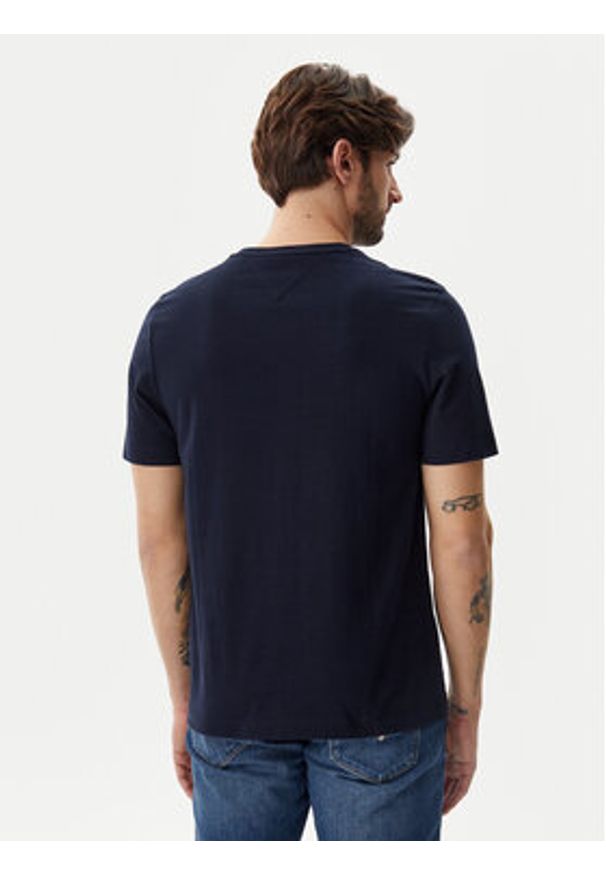 TOMMY HILFIGER - Tommy Hilfiger T-Shirt Essential MW0MW37283 Granatowy Regular Fit. Kolor: niebieski. Materiał: bawełna