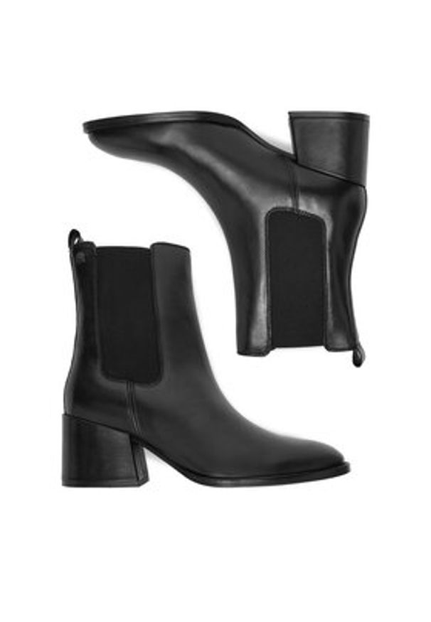 Beverly Hills Polo Club Botki CEO-WI44-TWIGGY-01 Czarny. Kolor: czarny. Materiał: skóra