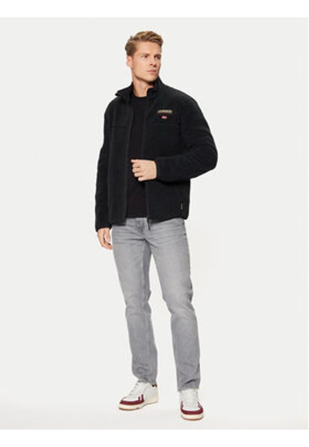 Napapijri Polar Tynik NP0A4IA9 Czarny Regular Fit. Kolor: czarny. Materiał: syntetyk