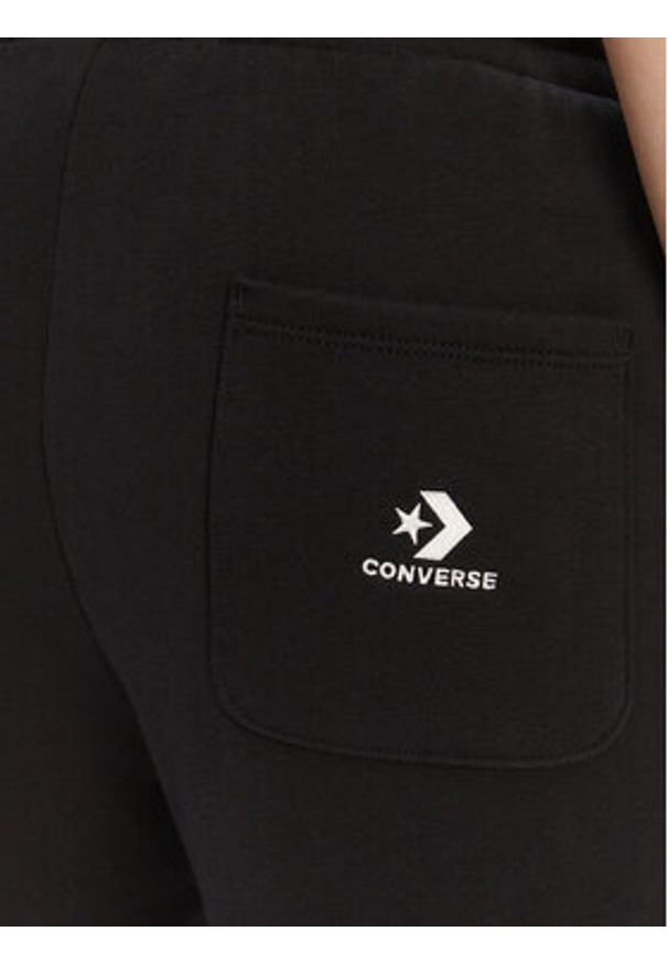 Converse Spodnie dresowe 10028418-A03 Czarny Wide Leg. Kolor: czarny. Materiał: bawełna