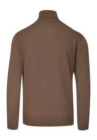 Zestaw Trzech Męskich Golfów - Brave Soul - Czarny, Camel i Zieleń Khaki. Typ kołnierza: golf. Kolor: czarny, brązowy, wielokolorowy. Materiał: bawełna. Sezon: jesień, zima. Styl: klasyczny #10