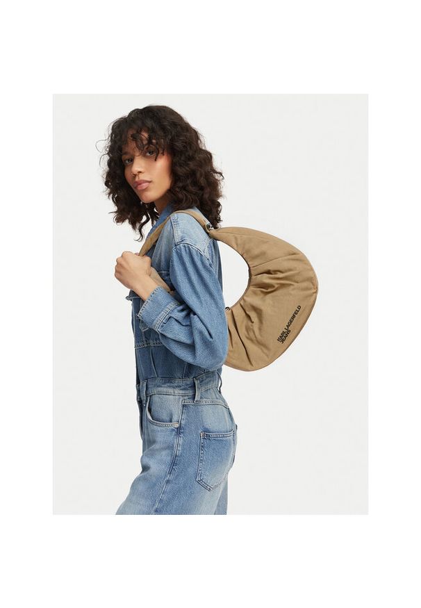 Torebka Karl Lagerfeld Jeans. Kolor: beżowy