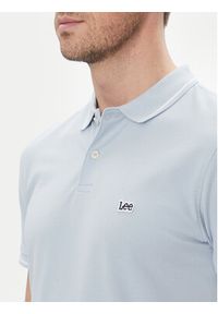 Lee Polo Pique 112363784 Błękitny Regular Fit. Typ kołnierza: polo. Kolor: niebieski. Materiał: bawełna #5