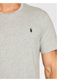 Polo Ralph Lauren T-Shirt Sle 714844756003 Szary Regular Fit. Typ kołnierza: polo. Kolor: szary. Materiał: bawełna #5