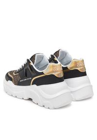 Versace Jeans Couture Sneakersy 78VA3SC4 Czarny. Kolor: czarny. Materiał: skóra