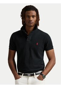 Polo Ralph Lauren Polo Core Replen 710782592 Czarny Custom Slim Fit. Typ kołnierza: polo. Kolor: czarny. Materiał: bawełna