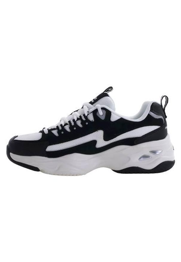 skechers - Buty do chodzenia damskie Skechers Dlites 40FANCY. Zapięcie: sznurówki. Kolor: biały, czarny, wielokolorowy. Materiał: materiał, syntetyk. Szerokość cholewki: normalna. Sport: turystyka piesza