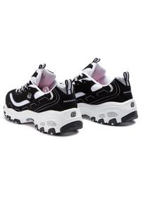 skechers - Skechers Sneakersy D'lites Biggest Fan 11930/BKW Czarny. Kolor: czarny. Materiał: skóra, syntetyk #5