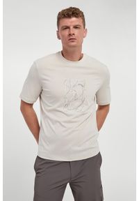 Armani Exchange - T-shirt męski z haftem ARMANI EXCHANGE. Wzór: haft #1