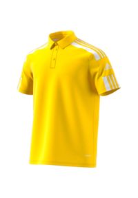 Adidas - Koszulka adidas Squadra 21 Polo Męska. Typ kołnierza: polo. Kolor: żółty, biały, wielokolorowy