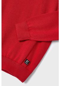Mayoral sweter bawełniany dziecięcy kolor czerwony lekki. Okazja: na co dzień. Kolor: czerwony. Materiał: bawełna. Styl: casual