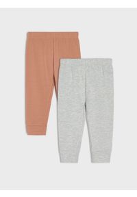 Sinsay - Legginsy z domieszką wiskozy 2 pack - szary. Kolor: szary. Materiał: wiskoza #1