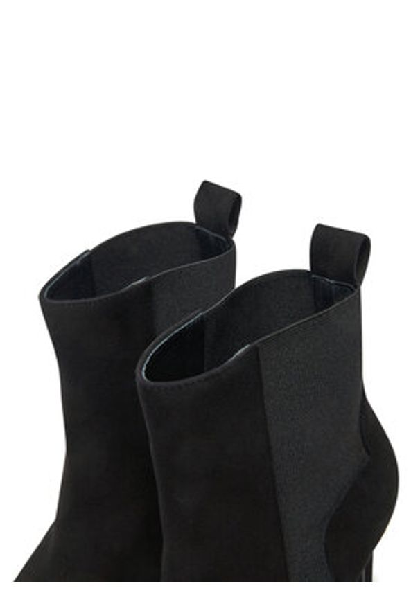 Baldowski Botki D04901-1451-001 Czarny. Kolor: czarny. Materiał: skóra, zamsz