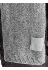 Calvin Klein Szalik Emblem LV04D8014G Szary. Kolor: szary. Materiał: kaszmir #4