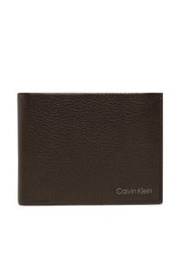 Calvin Klein Duży Portfel Męski Warmth Trifold 10Cc W/Coin L K50K507969 Brązowy. Kolor: brązowy. Materiał: skóra #1