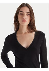 Liu Jo Sweter MF5227 MS49I Czarny Regular Fit. Kolor: czarny. Materiał: syntetyk #5