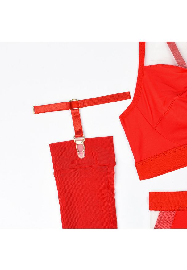 Intica - Komplet bielizny z regulowanymi paskami na specjalne okazje Latoria. Kolor: biały. Materiał: materiał